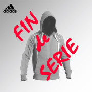 Sweat à capuche manches longues et fermeture adidas