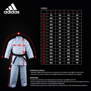 K888J tailles