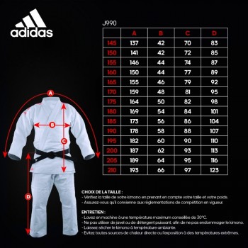 J990BAND tailles